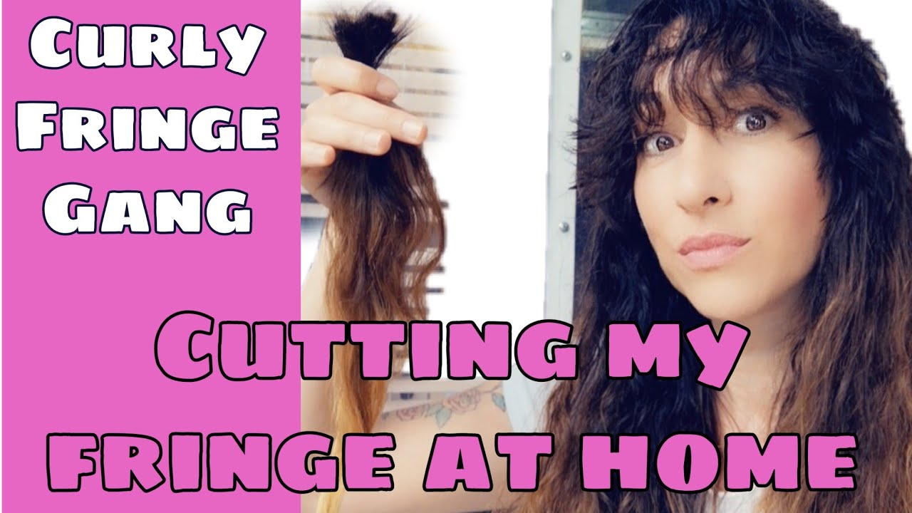Cutting a new fringe - curly bangs#fringe