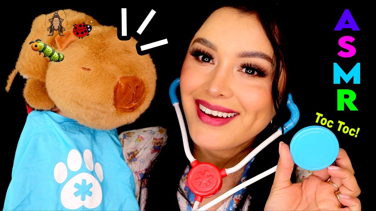 😱 Extracción de PIOJOS 🐛 a un CAPYBARA! 🦫 ASMR con JUGUETES I Ges ASMR