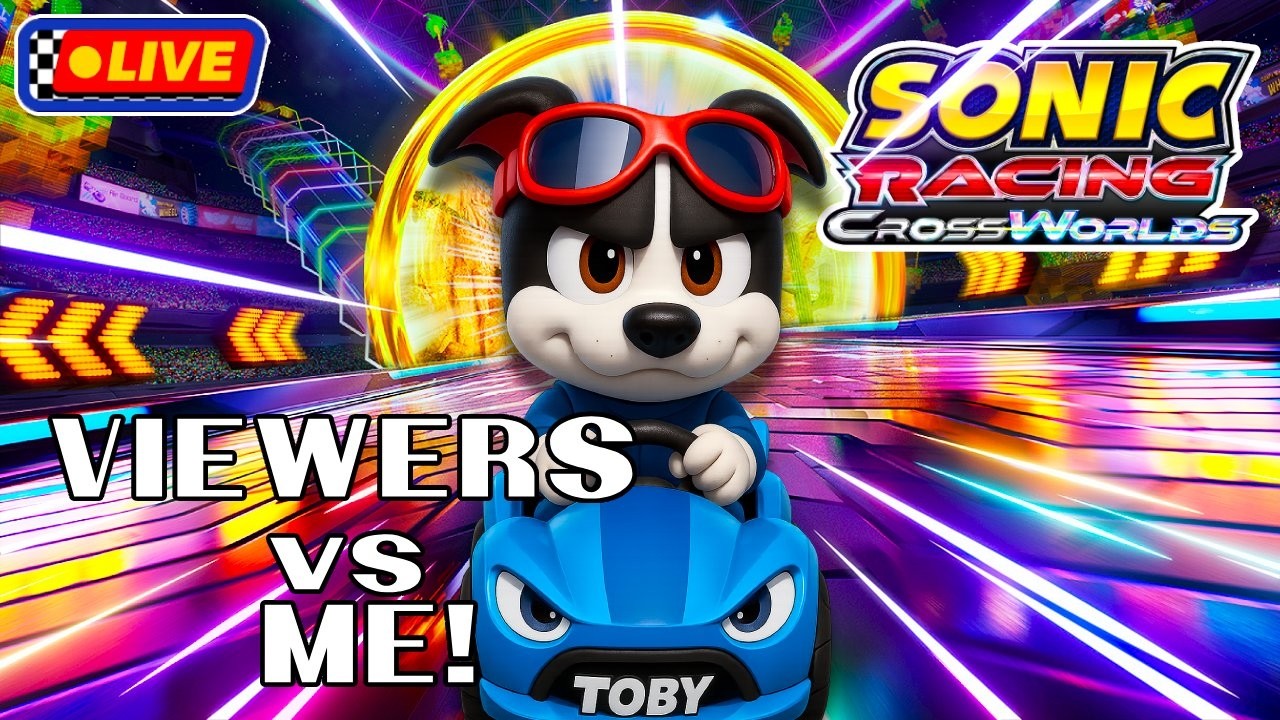 🔴Live - NEW UPDATE! Monkey Ball Skin In Sonic Racing Cross Worlds - Racing Viewers