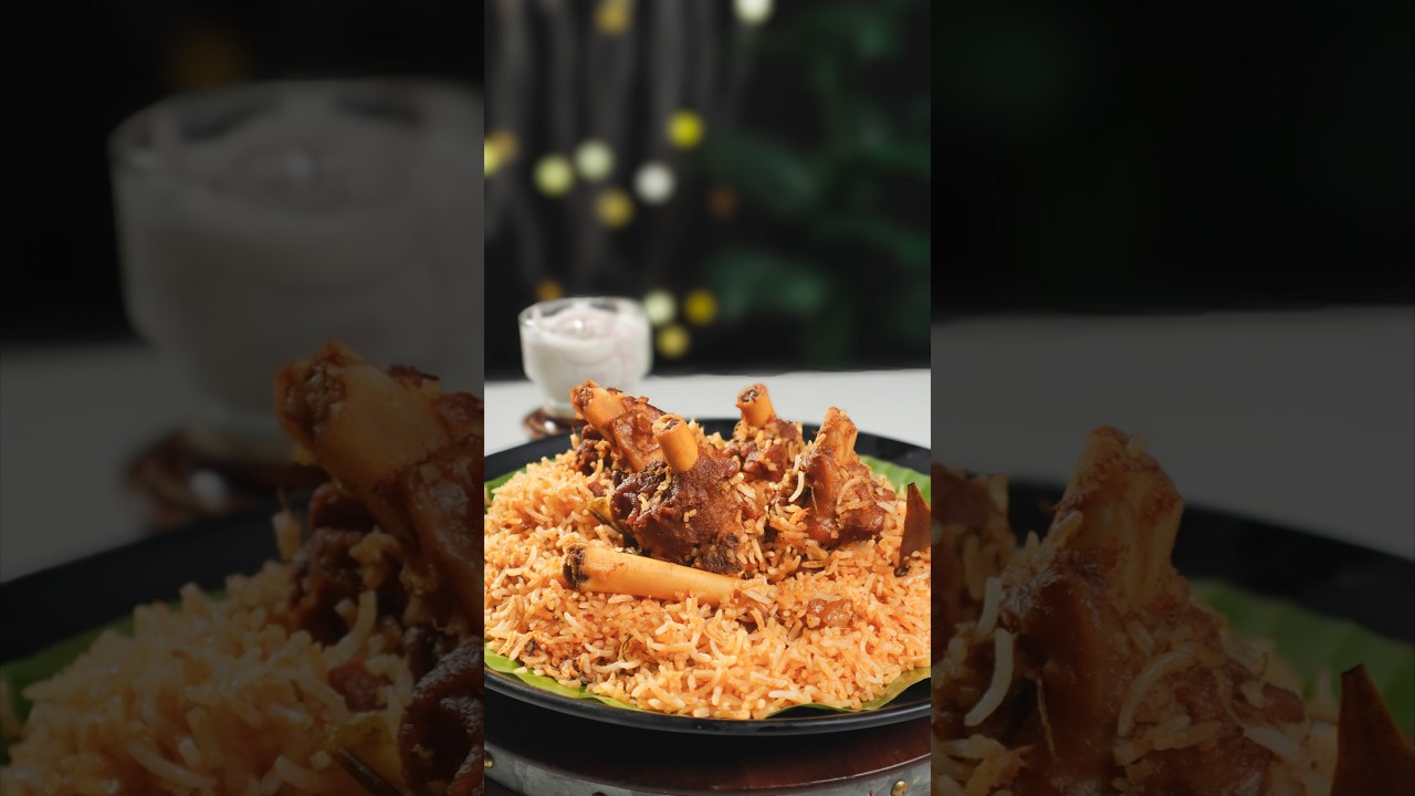 Eid Special Mutton Biryani 🍖🤤 #shorts