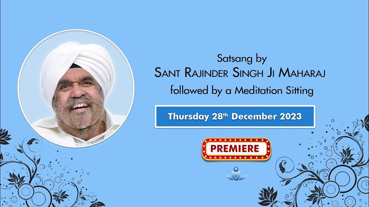 Satsang By Sant Rajinder Singh Ji Maharaj - Dec 28, 2023