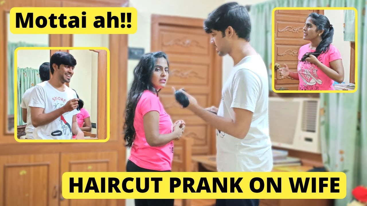 Haircut Prank on Wife | மொட்டை போடுவோம் 😂 | Prank Gone Wrong