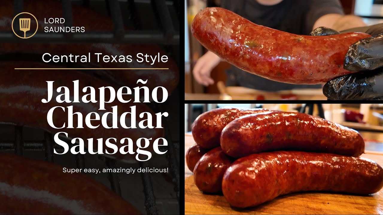 Homemade Jalapeño Cheddar Sausage