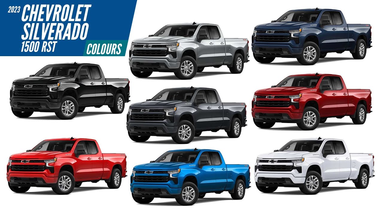 2023 Chevrolet Silverado 1500 RST - All Color Options - Images | AUTOBICS