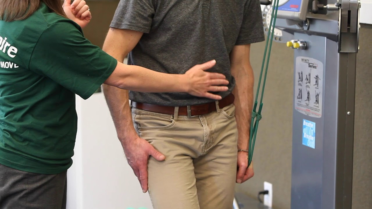 Standing Left AFIR with Left Arm Pulldown