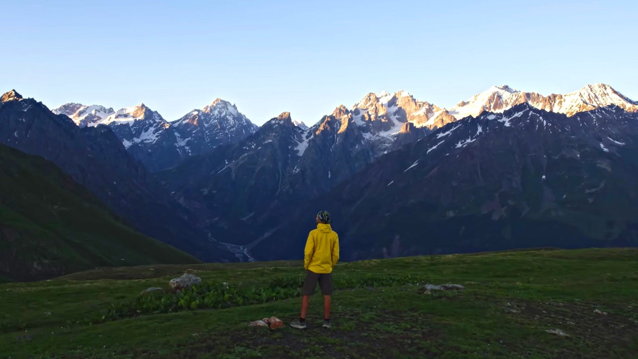 Scenic Hiking in the Caucasus Mountains