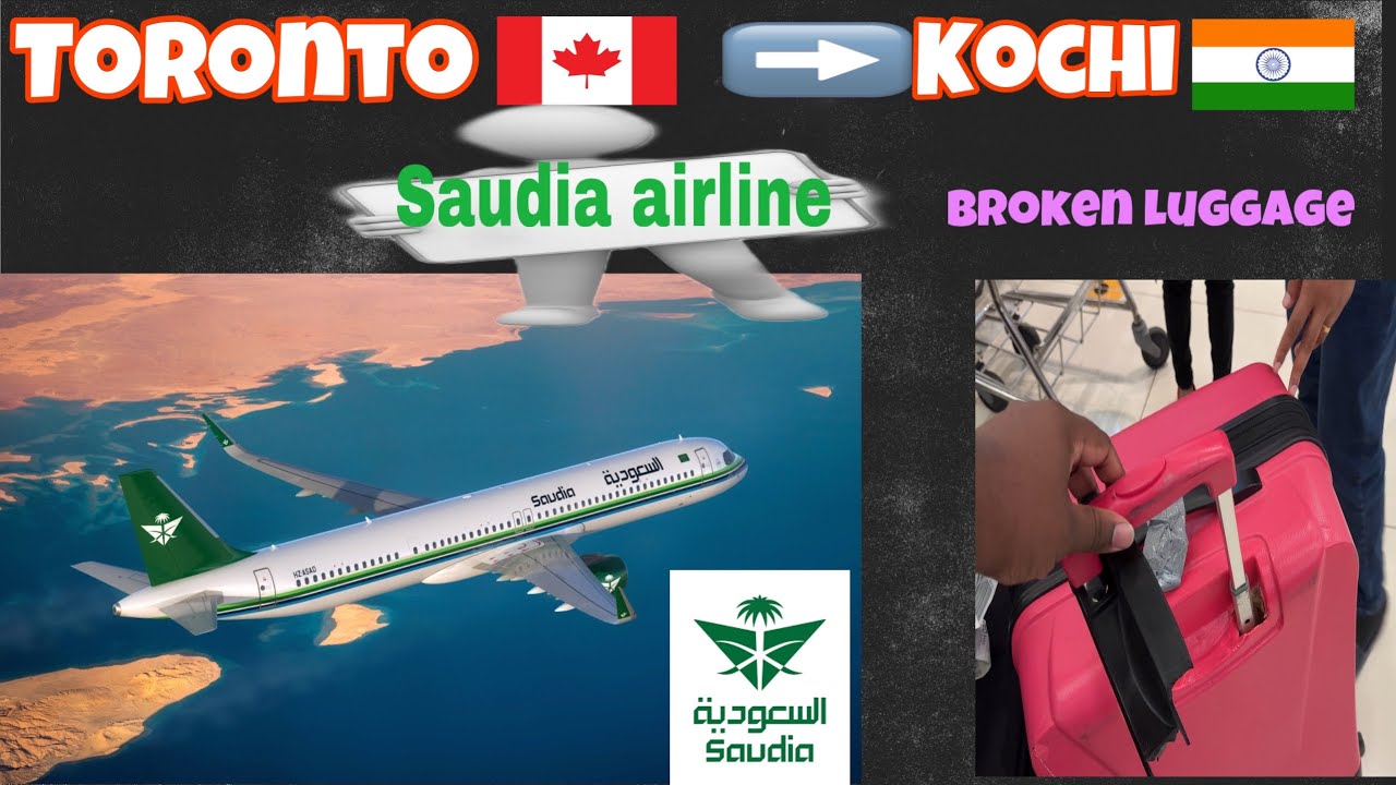 Toronto To Kochi Saudia flight|malayalam vlog|പണികിട്ടിയ വിമാനയാത്ര|#39