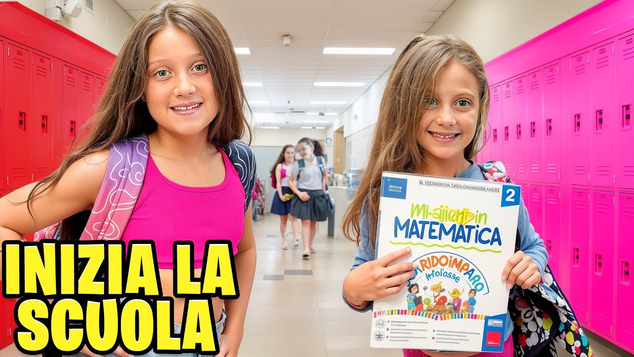 AURORA CAVALERI E NOEMI PREPARANO LO ZAINO PER IL PRIMO GIORNO DI SCUOLA!