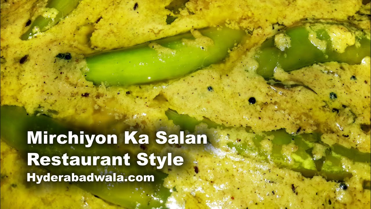 Mirchi Ka Salan Recipe Video (Restaurant Style) – Hyderabadi Green Hot Chilli Pepper curry