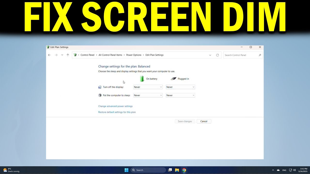 How To Fix Screen Dims When Playing Games on Windows 11 or 10 PC