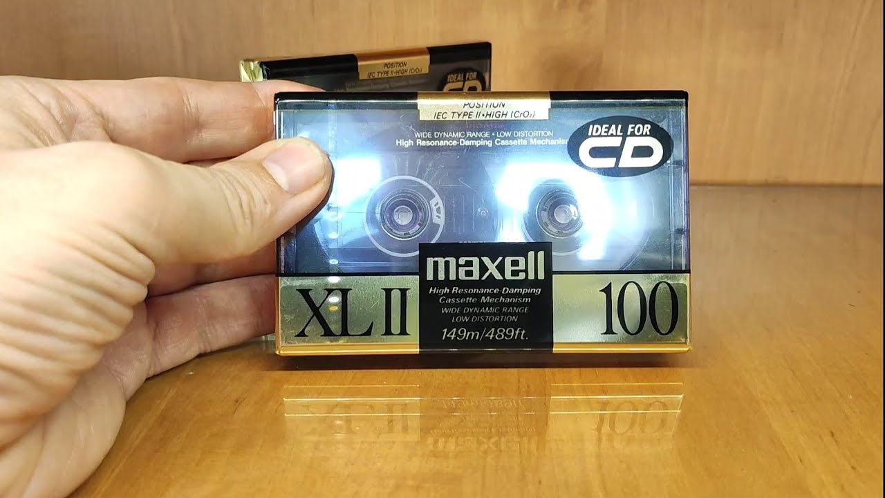 Распаковка  и звуковой тест аудиокассеты MAXELL XL ll 100 made in Japan #maxell #audiocassette