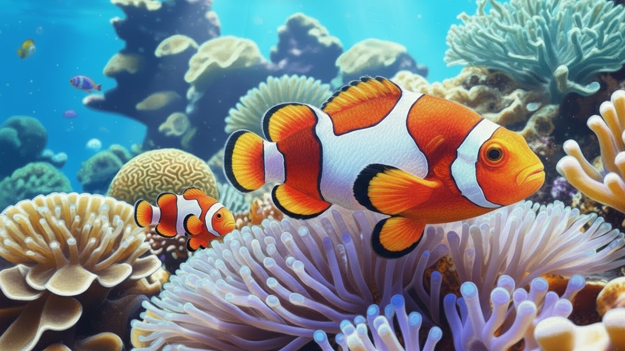 The Best 4K Aquarium - Dive Into The Mesmerizing Underwater Realm, Sea Jellyfish, Coral Reefs .
