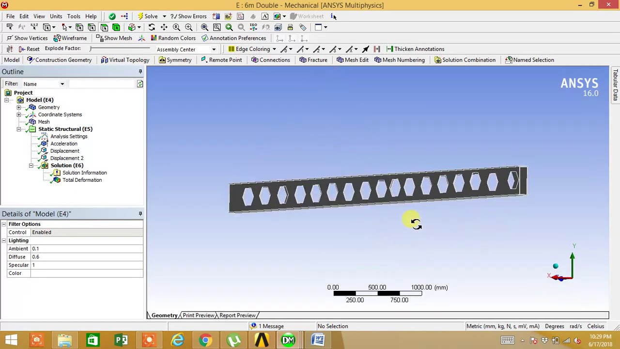 NON LINEAR ANALYSIS OF CASTELLATED BEAM IN ANSYS WORKBENCH - Prashant Patil