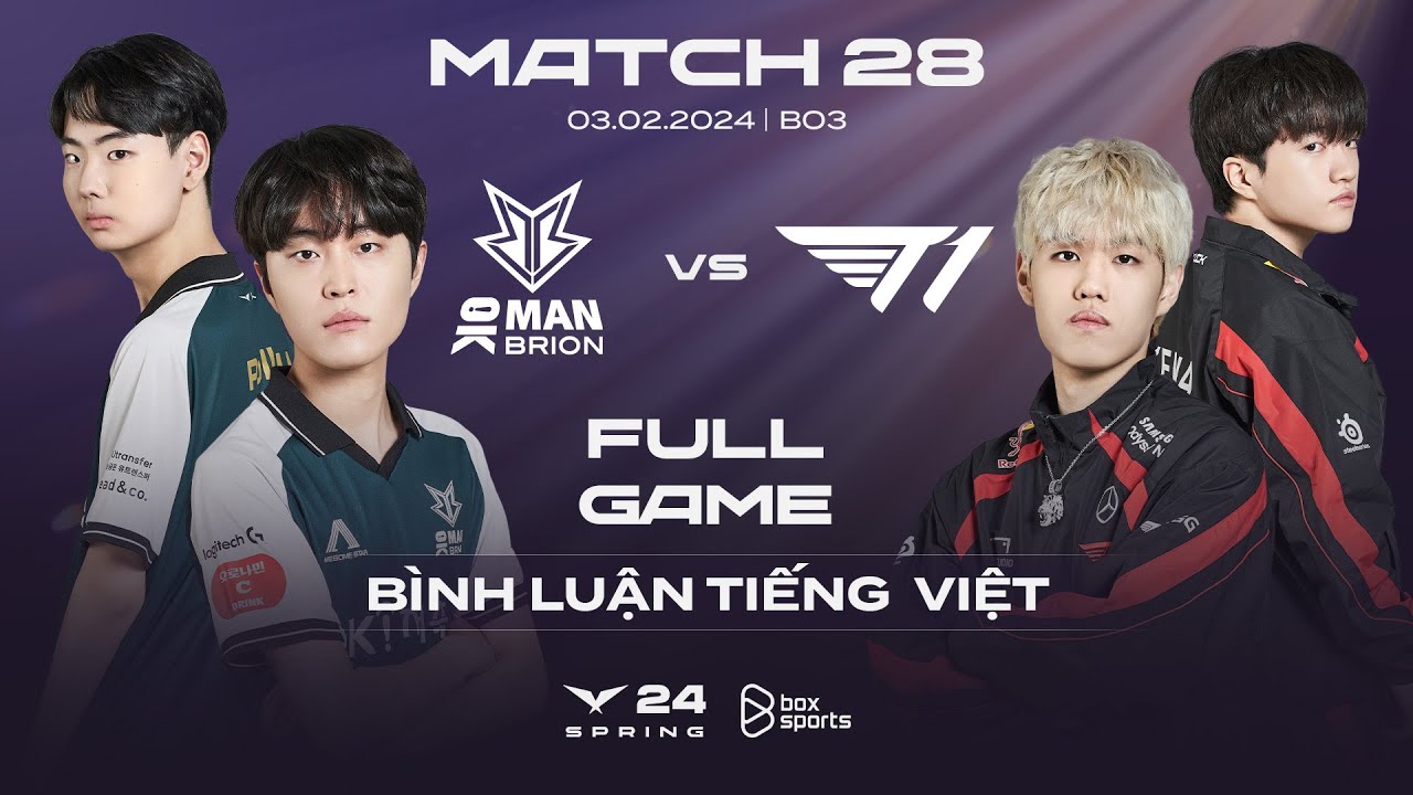 BRO vs T1 | Full Game 1, 2 | Bình Luận Tiếng Việt | LCK Mùa Xuân 2024