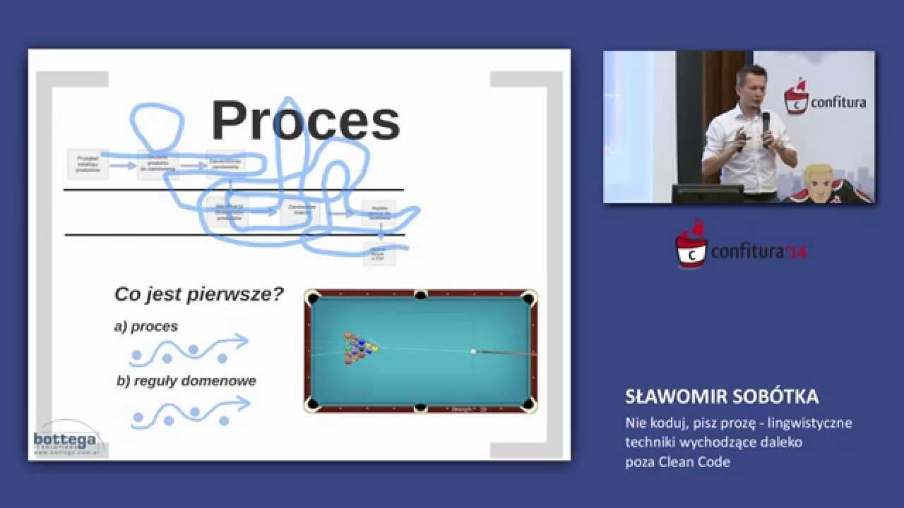 2014 - Sławomir Sobótka - Nie koduj, pisz prozę - lingwistyczne techniki wychodzące poza Clean Code