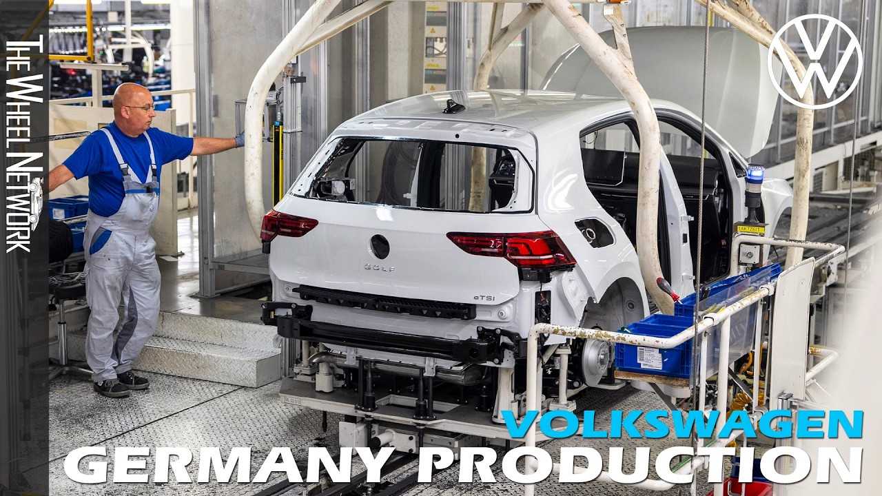 Volkswagen Golf 8 Production in Germany – Inside Volkswagen Wolfsburg Plant