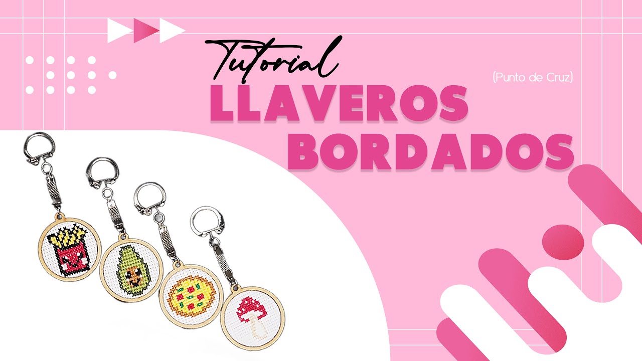 Cómo hacer llaveros bordados