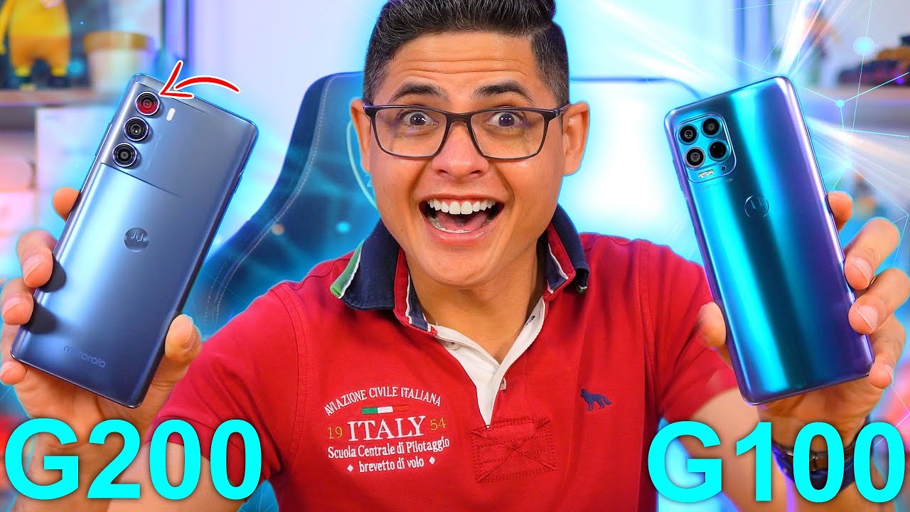Motorola MOTO G100 vs G200 - MELHOROU MUITO? QUAL VALE A PENA COMPRAR?