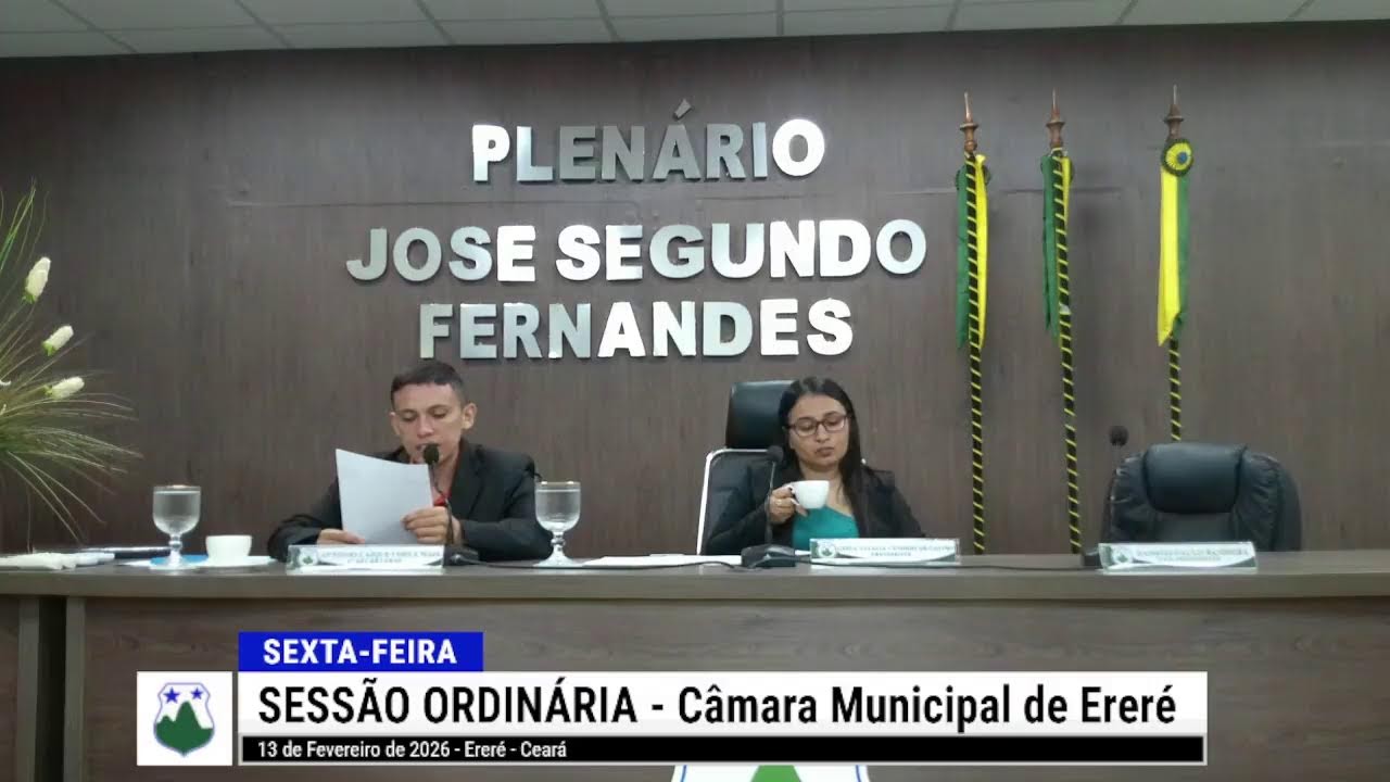 SESSÃO ORDINÁRIA  DA CÂMARA DE ERERÉ AO VIVO