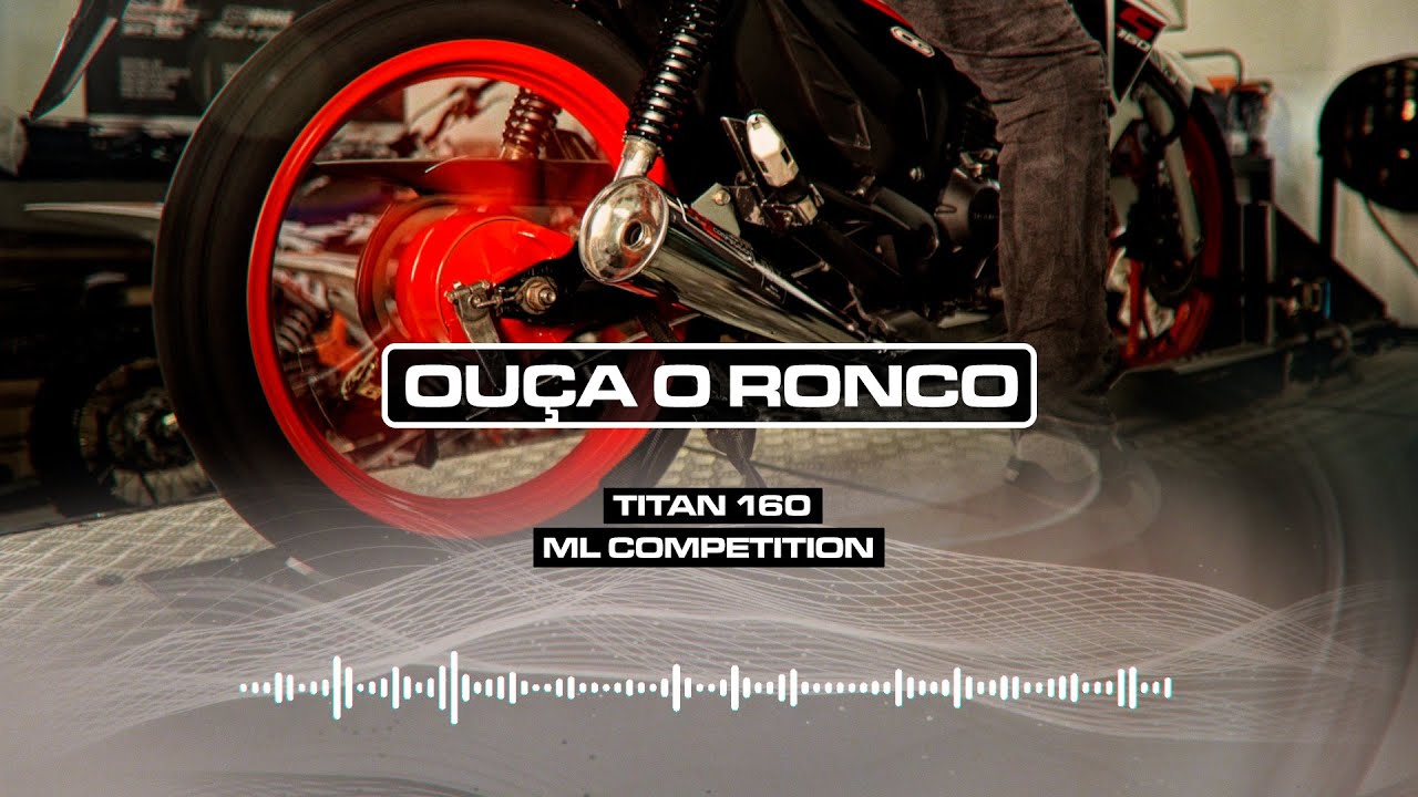 COLOCAMOS O ESCAPE ESTRALADOR (ML COMPETITION) NA TITAN 160