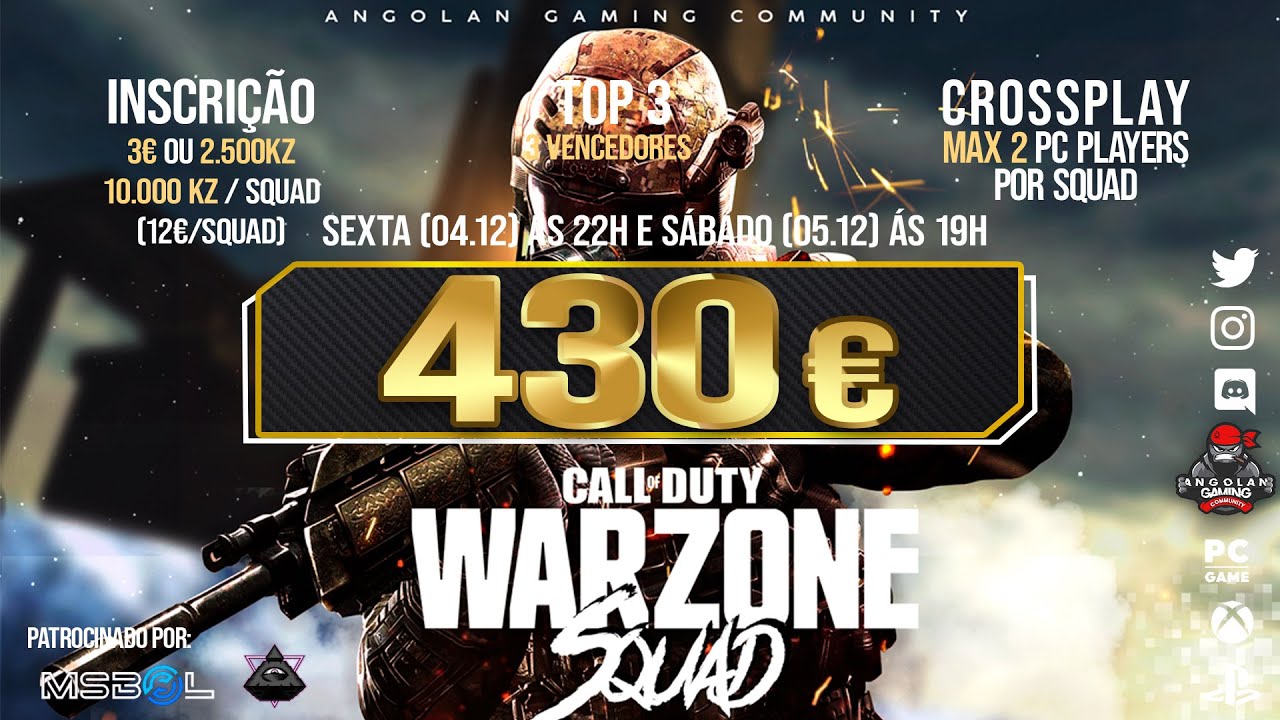 Campeonato de Warzone Squad Poll 430€: By AGC e level13z 🔴