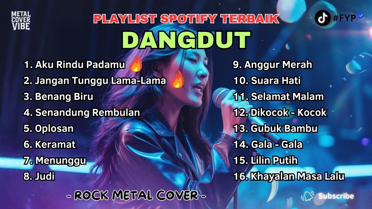 TOP SPOTIFY DANGDUT TERBAIK METAL COVER | AKU RINDU PADAMU | GALA - GALA