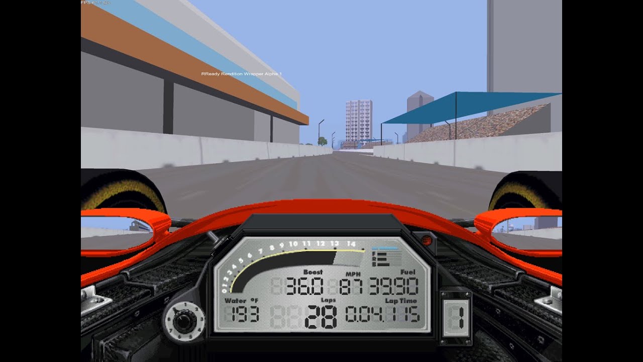Super Resolution in Indycar Racing 2 with RReady (Rev counter fix)