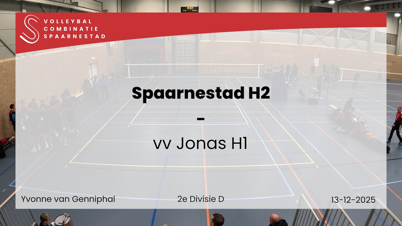 13 Dec 25 - Spaarnestad H2 vs vv Jonas H1