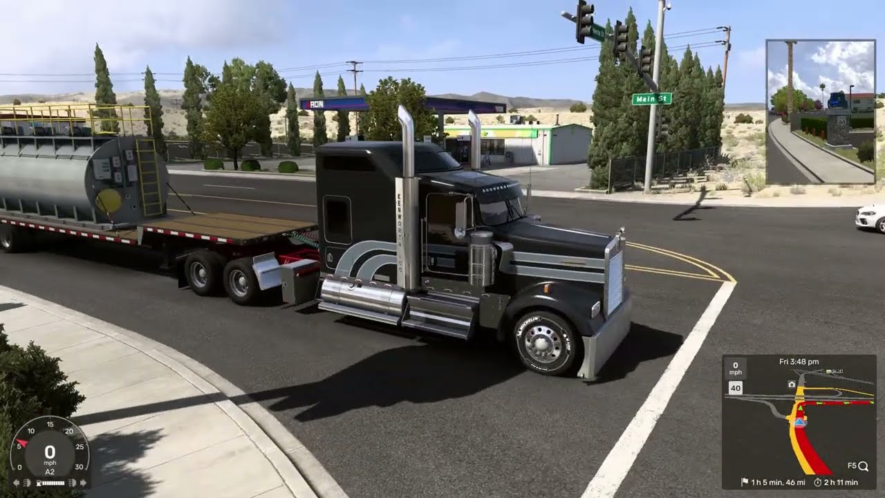 Kenworth W900 -ATS 4K- American Truck Simulator -Customs- W900 Long Haul