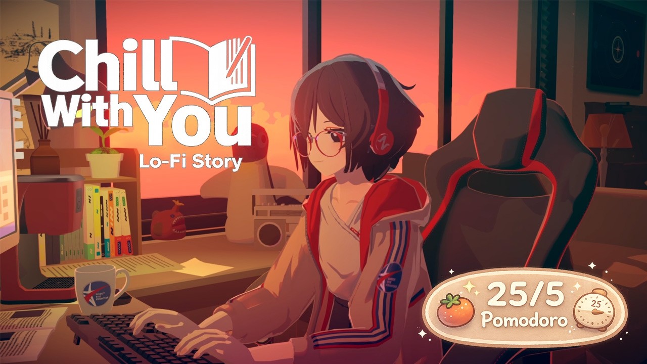 2 Hour Study With Me | Chill with You – Lo-Fi Story (Cozy Study Session, 25/5 Pomodoro)