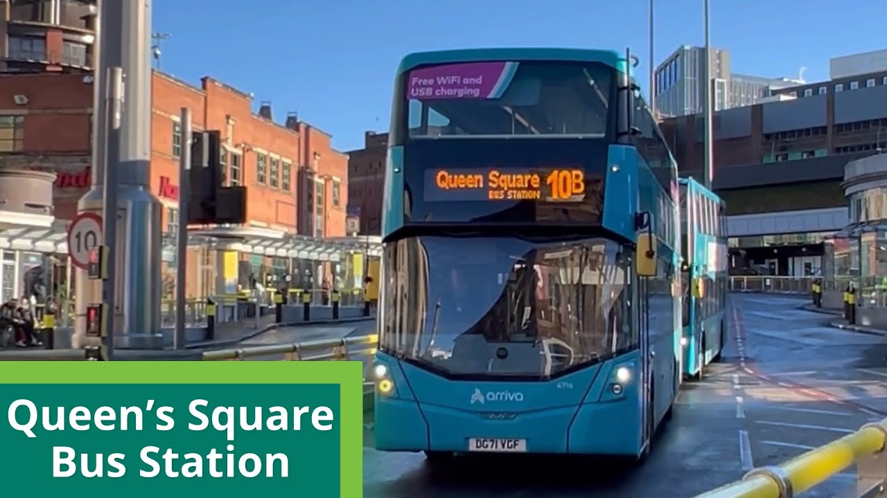 Buses at Liverpool Queen Square Bus Station