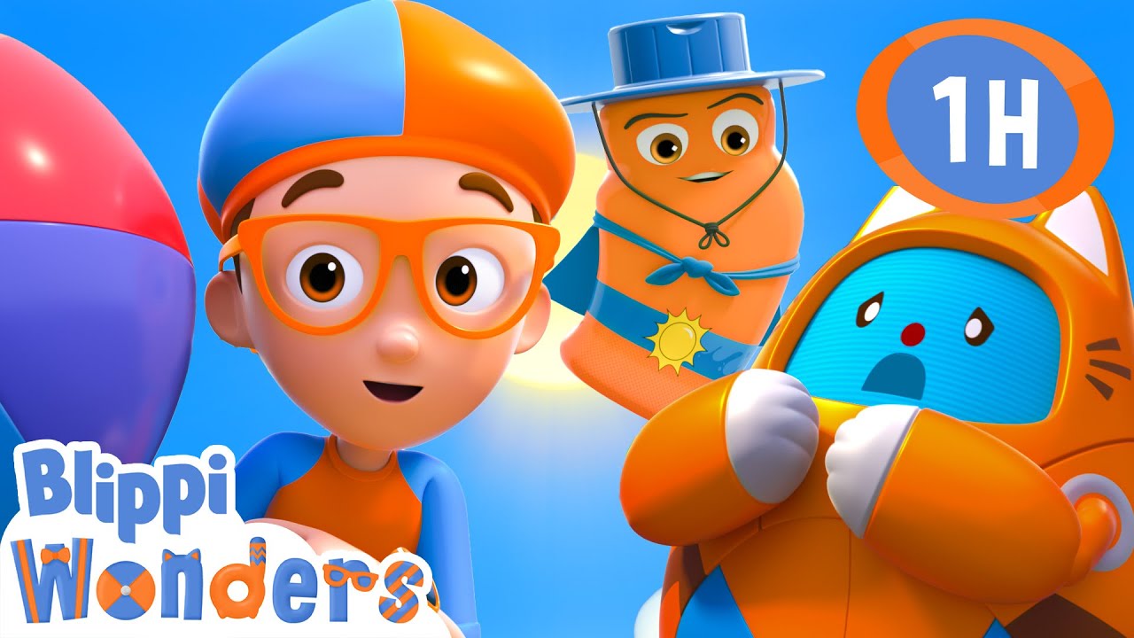 Get Ready for Sunny Days – Put on Your Sun Cream! ☀️✨ | Blippi Wonders Educational Videos for Kids