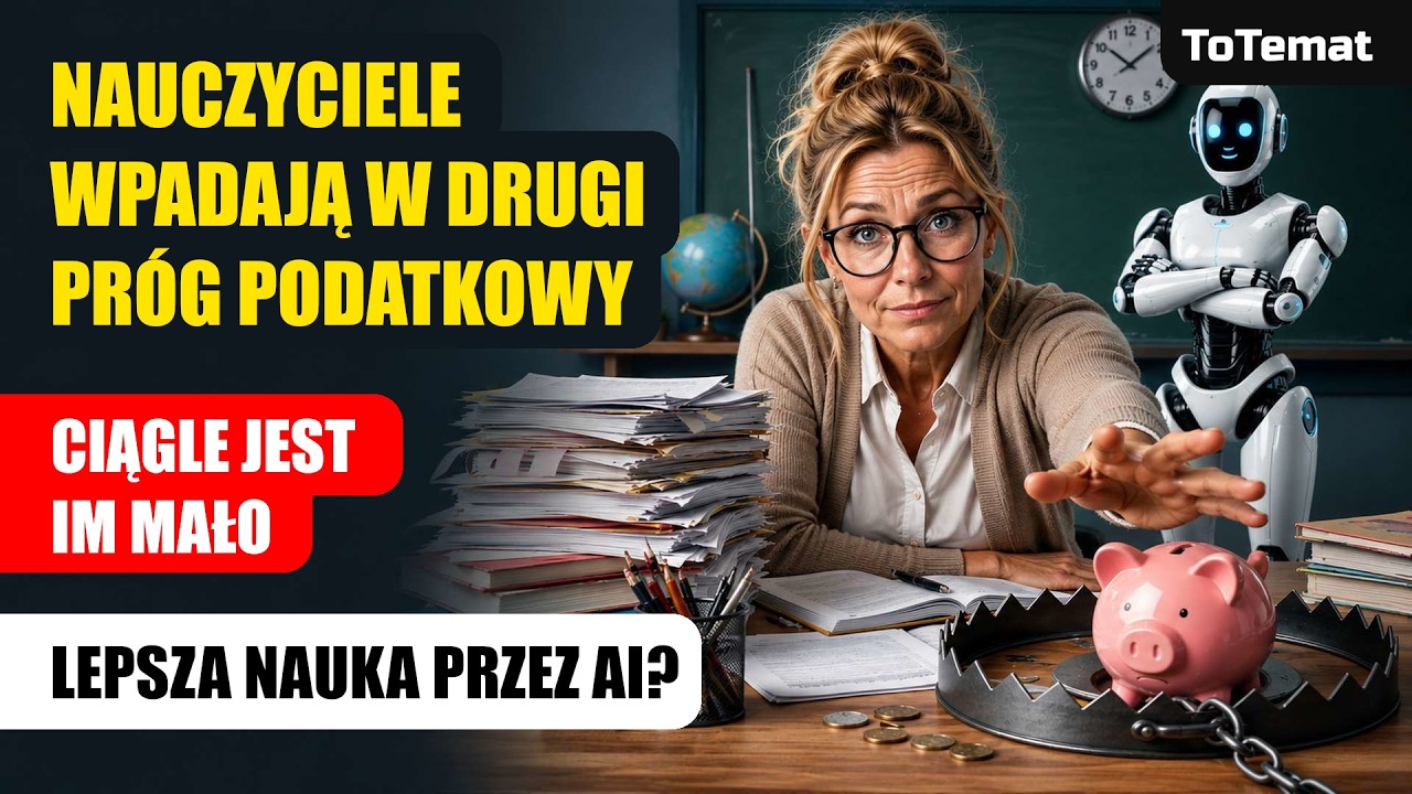 Nauczyciele wpadają w drugi pr&oacute;g podatkowy :-D | Ale jest im mało | Nauka przez AI?
