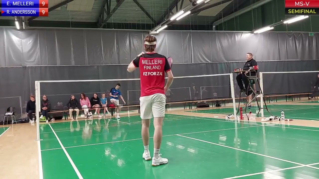 MSV SEMIFINAL | Eliel Melleri vs Rasmus Andersson | Badminton Finland