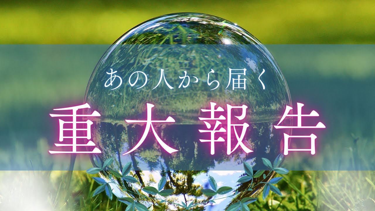 【速報入っております🪄】お相手から届く重大報告😇🔥✨［タロット占い🔮］