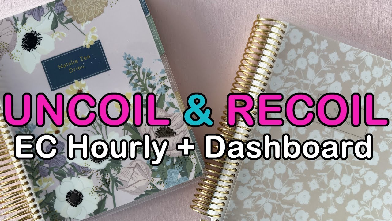 How to Uncoil & Recoil Your Erin Condren LifePlanner | Merging Hourly + Dashboard Layouts