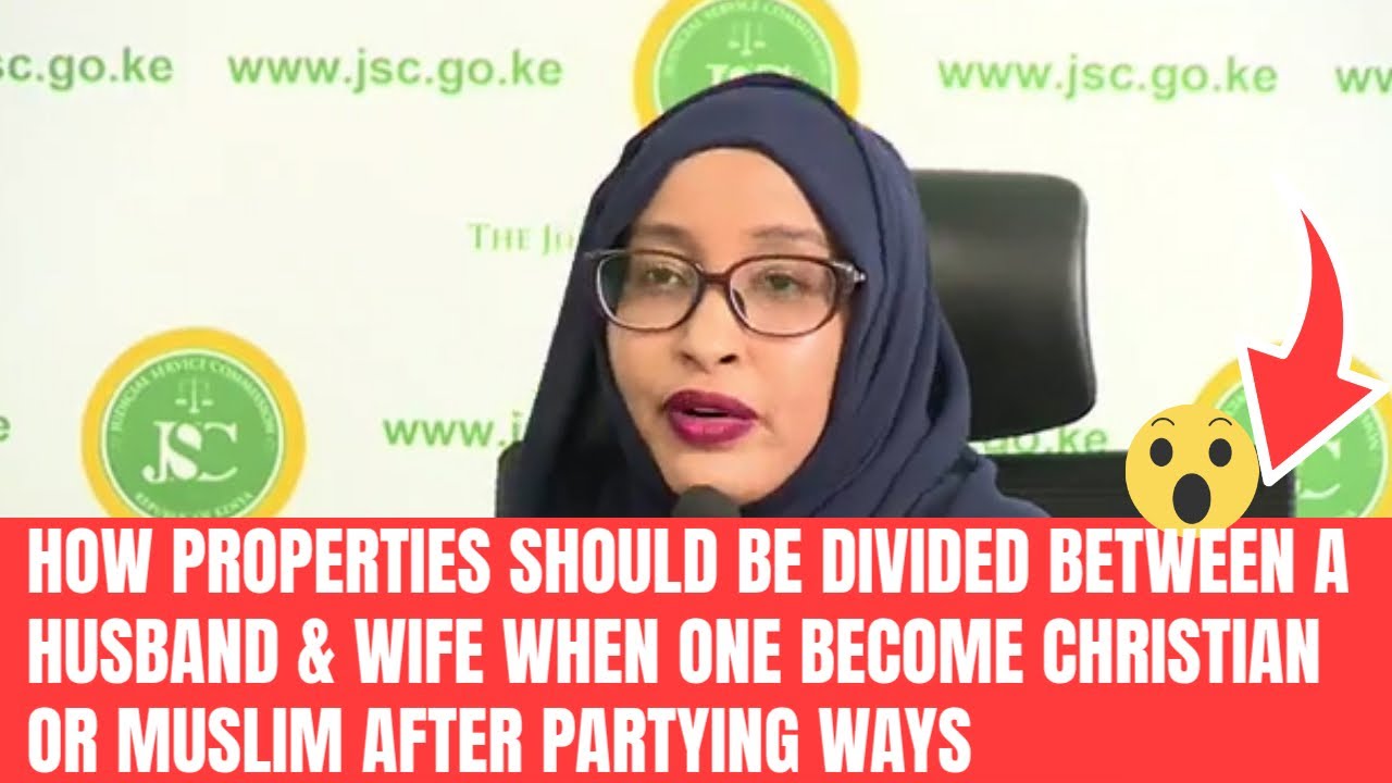 HOW PROPERTIES SHOULD BE DIVIDED BETWEEN A HUSBAND & WIFE WHEN ONE BECOME CHRISTIAN OR MUSLIM AFTER
