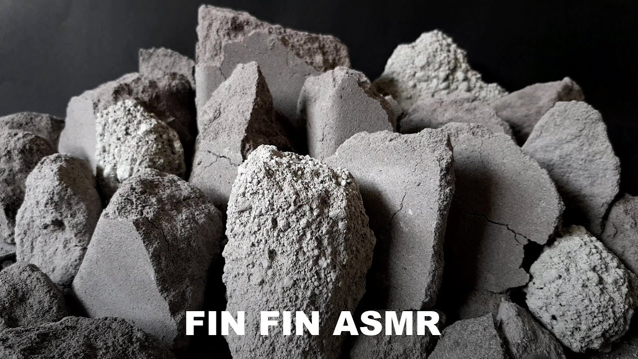 ASMR : Cement + Baking Soda Chunks Crumble #351