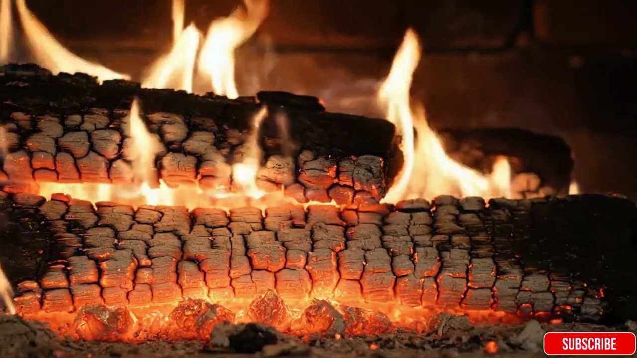 🔥 Cozy Fireplace Sounds for Sleep & Relaxation (10 Hours) | Crackling Fire Ambience 4K UHD