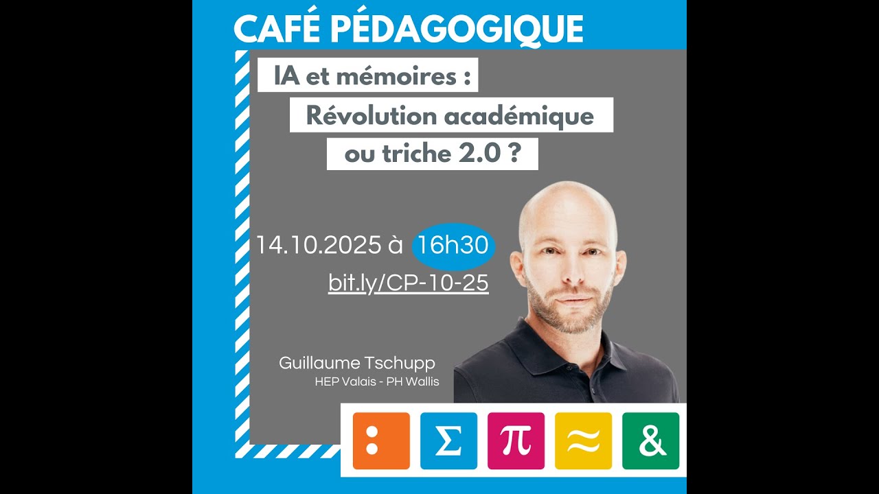Café pédagogique no 45 // Guillaume Tschupp HEP Valais
