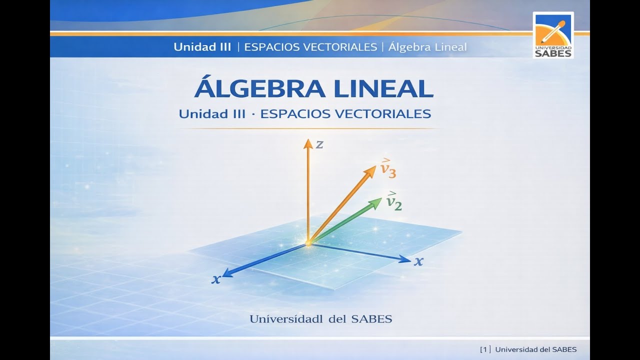 Unidad III Espacios Vectoriales   Algebra Lineal