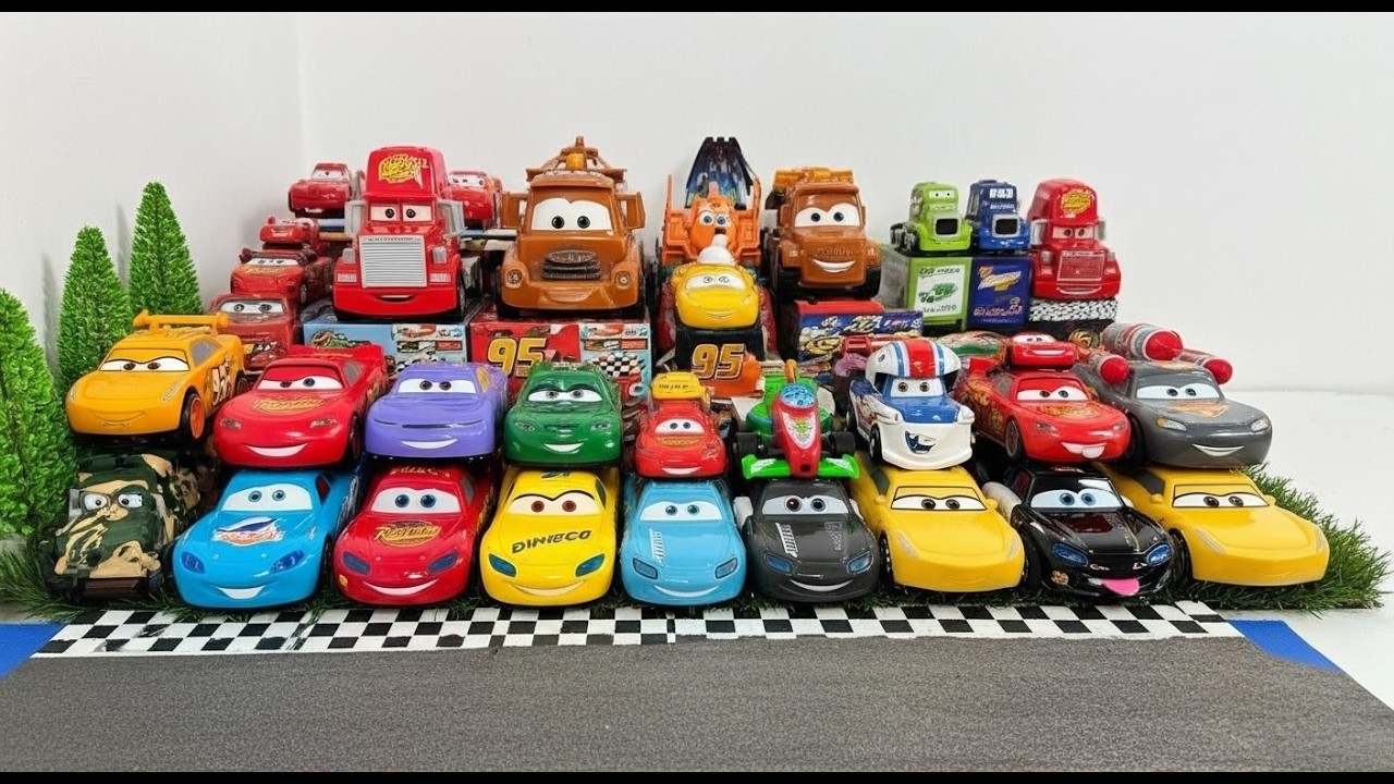 Disney Pixar Cars Unboxing Review | Lightning McQueen, Tow Mater, Doc Hudson, Sally Carrera, Mack