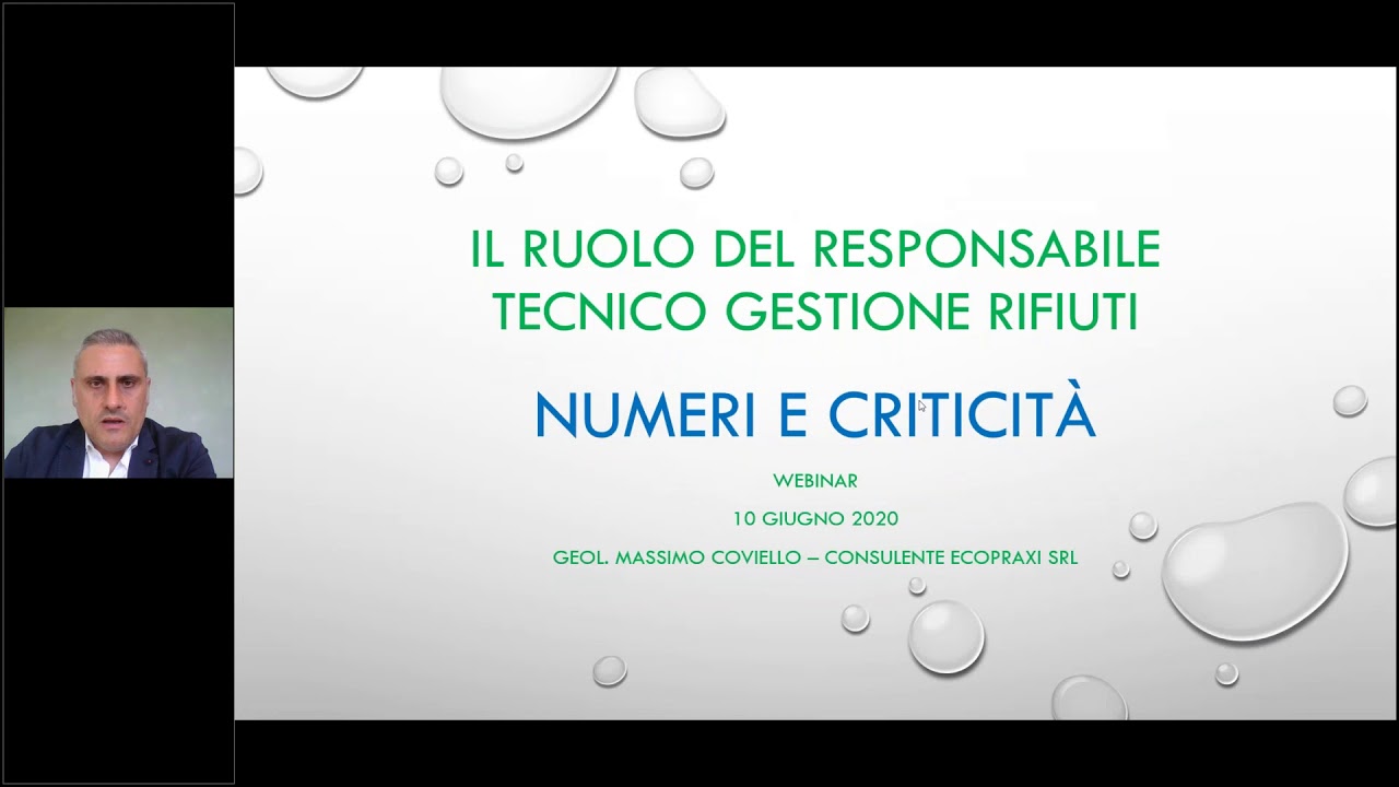 RESPONSABILE TECNICO GESTIONE RIFIUTI ALBO GESTORI AMBIENTALI