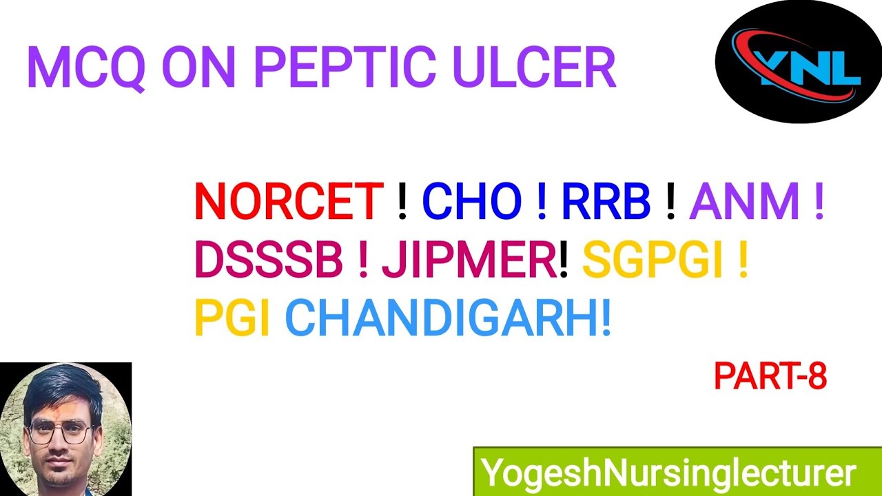 Top MCQ on Peptic Ulcer or Gastric Ulcer #norcetmcq #sgpgilucknow #rmllucknow #aiims #rrb #like