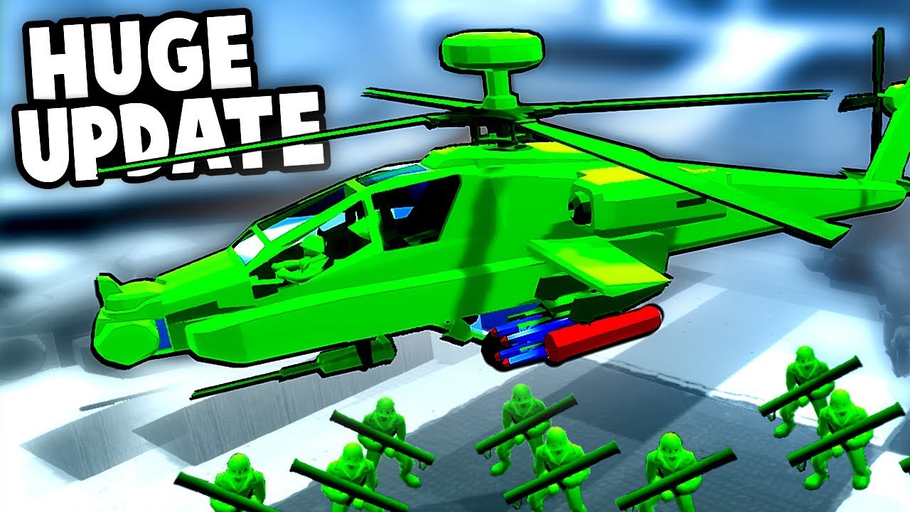 BIGGEST UPDATE YET! NEW APACHE Heli, Bazooka Men and SECRET Mission! (Attack on Toys Gameplay)