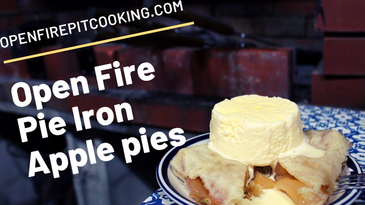 Cast Iron Pie Iron Apple Pies over the open fire