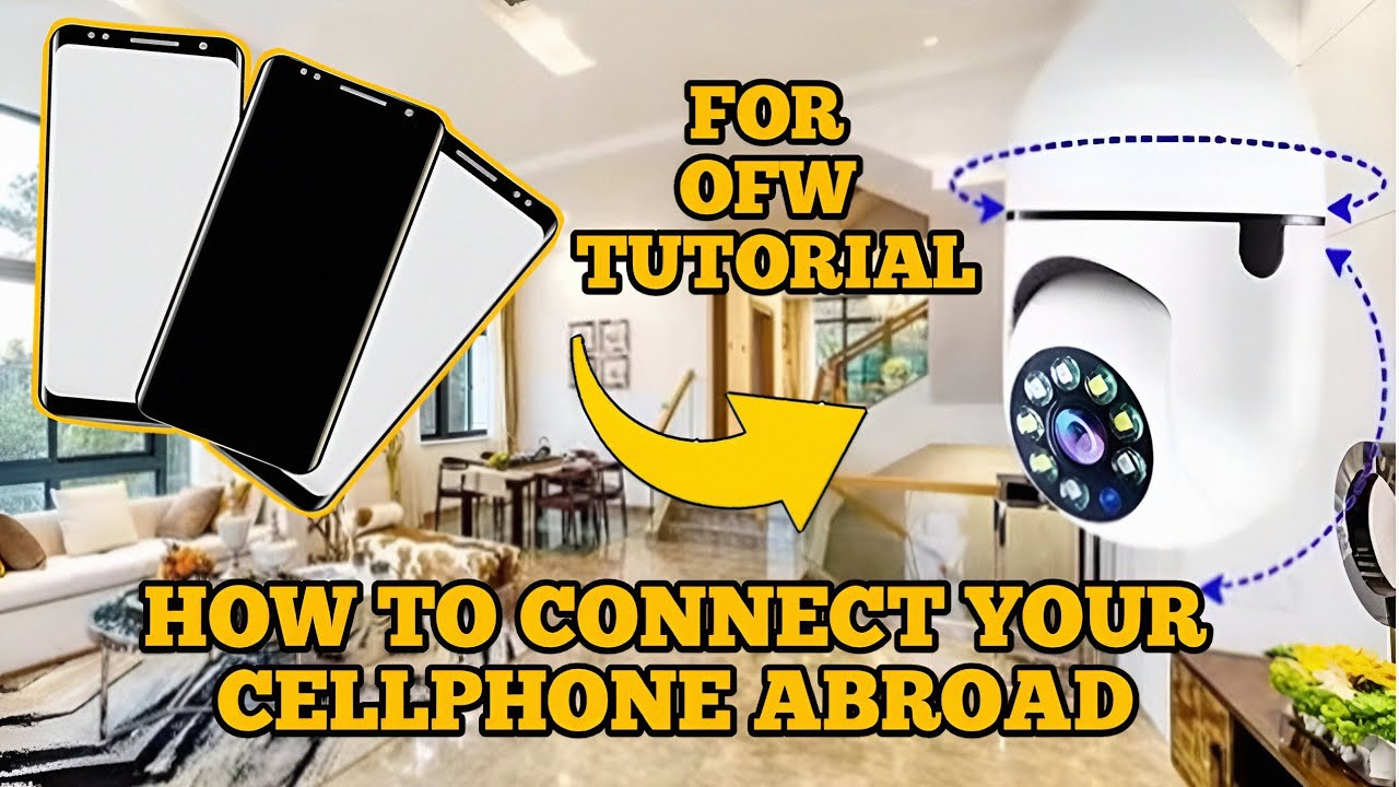 V380 PRO CCTV PAANO MAG CONNECT ng CELLPHONE ABROAD