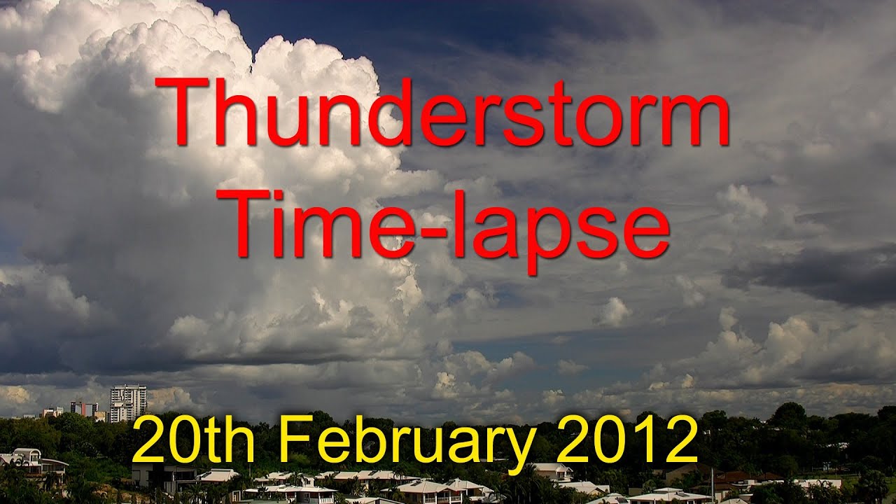 Time-lapse video of spectacular storm clouds rolling over Darwin, Australia