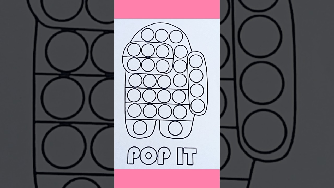 among us pop it coloring page #relaxandcolor #youtubeshorts #shortvideo #shorts #coloringpage #art