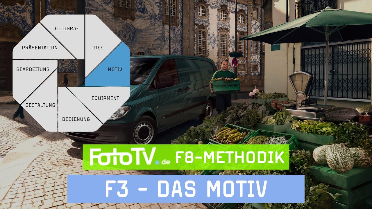Das MOTIV in der Fotografie - Fotografie lernen mit Struktur mit der FotoTV. F8-Methodik 📷